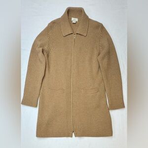 Brooks Brothers 346 Camel Cardigan Sweater - W XL - 95% Lambs Wool, 5% Cashmere